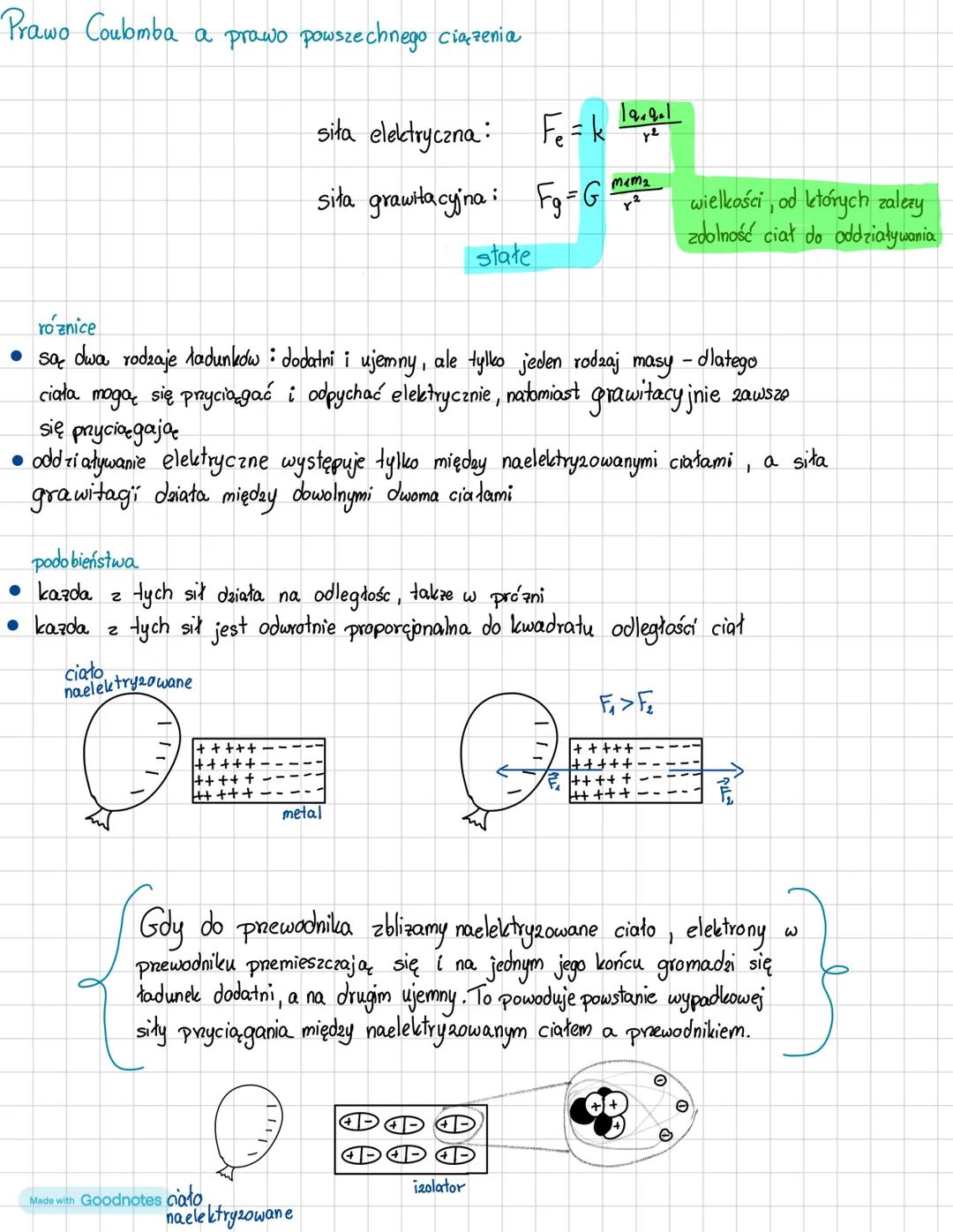 # Elektrostatyka

1, tadunki elektryczne

Istnieją dwa rodzaje ładunków elektrycznych:
dodatni i ujemny. Jeśli dwa ciała mają ładunki o tym
