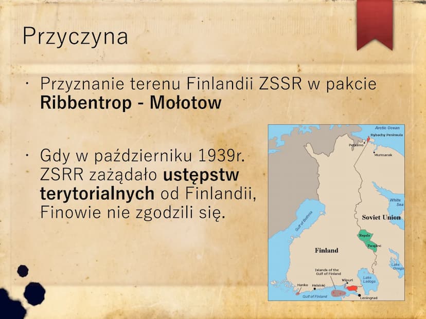 Wojna zimowa
Aleksandra Hołubicka Najważniejsze informacje
Wojnę zimowa stoczyły dwa państwa
Finlandia i ZSRR.
Czas trwania 30 XI 1939r. - 1