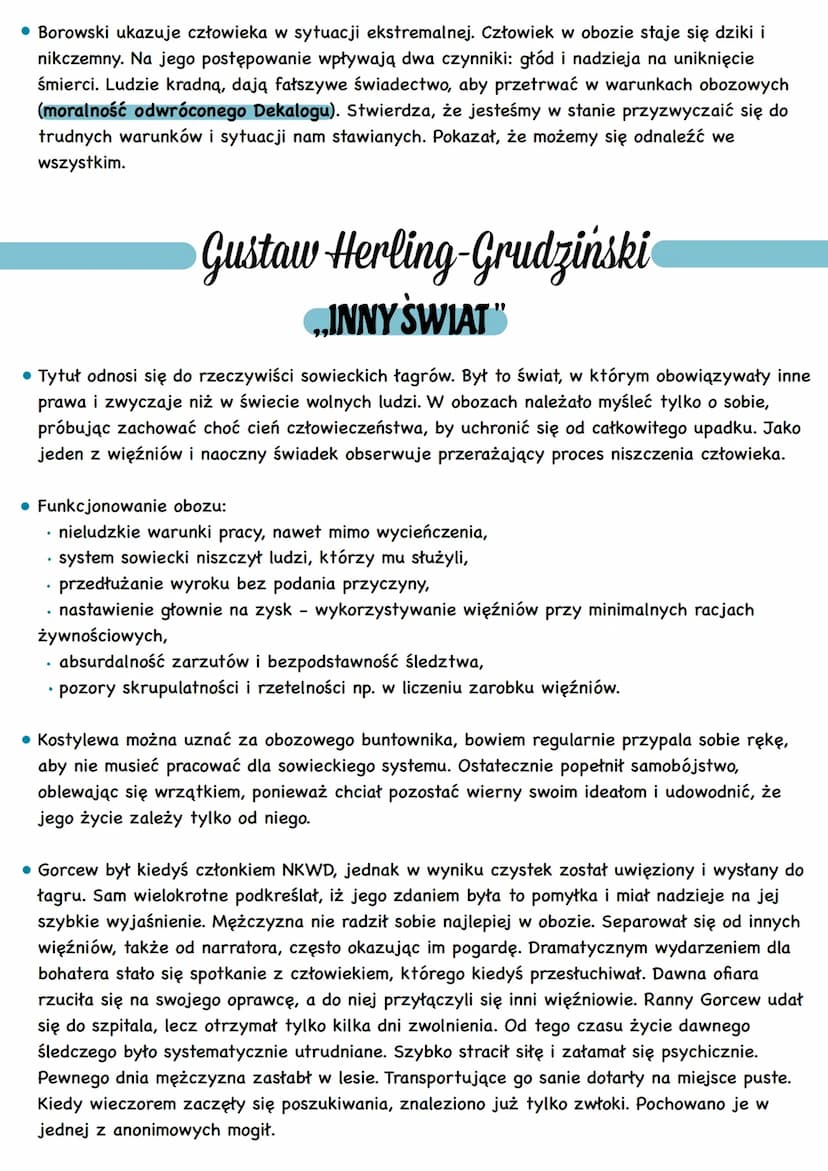 Wojna i okupacja
pojęcia
czas spełnionej apokalipsy - okres II wojny światowej, spełnienie katastroficznych wizji,
totalna zagłada dotychcza