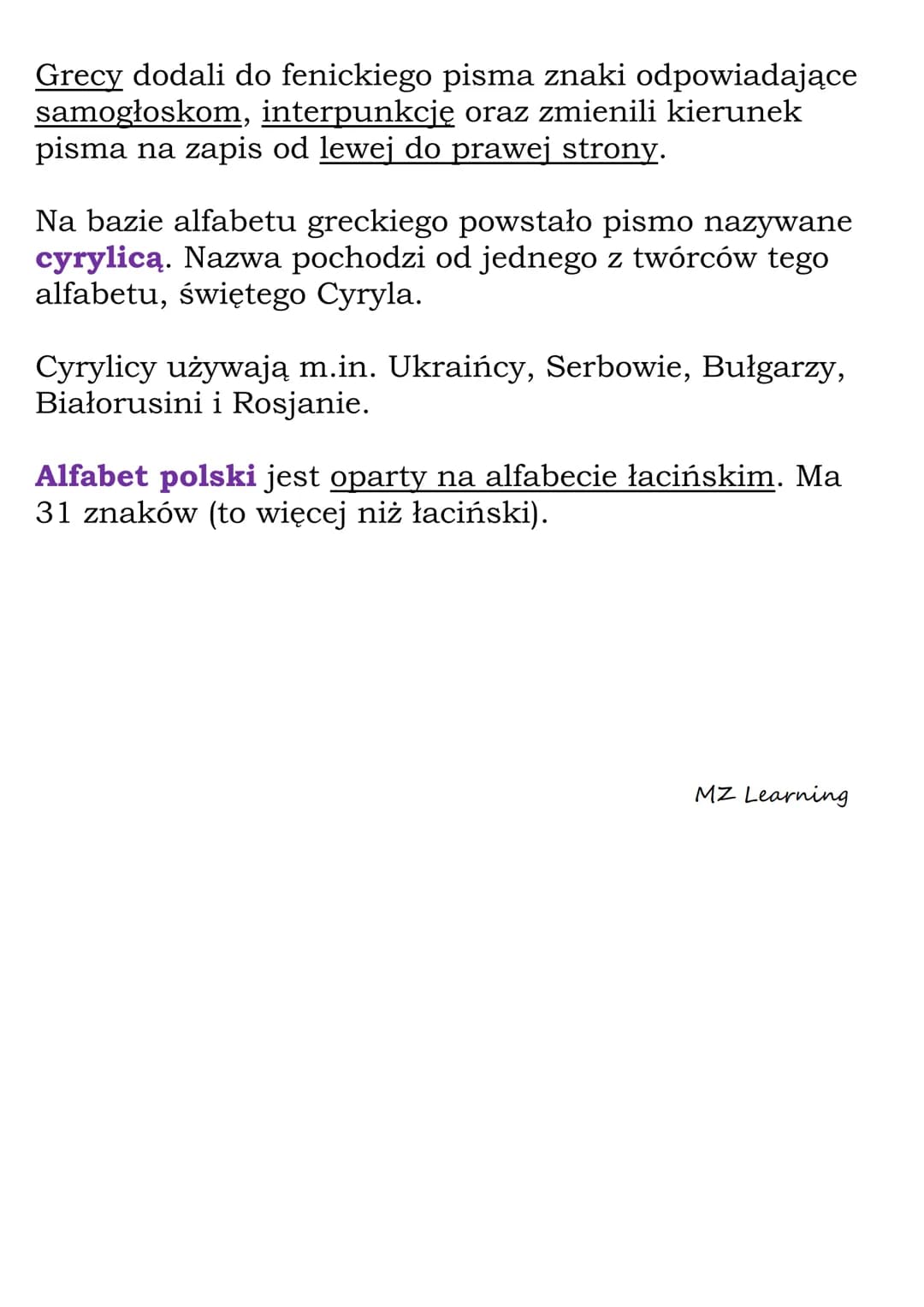 Od hieroglifów do alfabetu
Dzięki mowie ludzie mogli przekazywać sobie wiedzę o
otaczającym ich świecie.
Dzięki wynalezieniu pisma ludzie mo