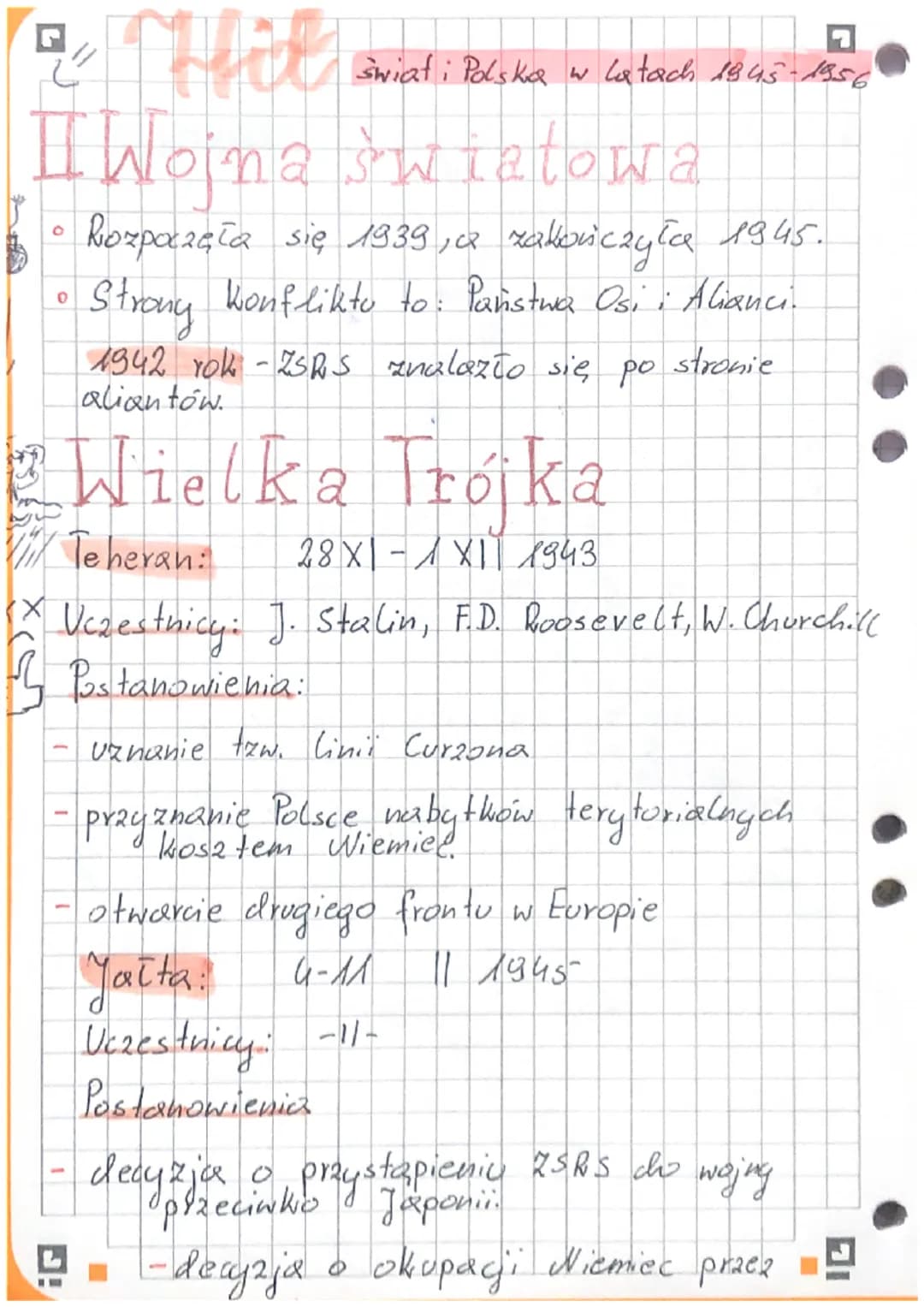 a Thith
I Wojna światowa
Rozpoczęła się 1939, a zakończyła 1945.
Strony konflikto to: Państwa Osi: Alianci.
0
1942 YOU - ZSRS znalazło się p