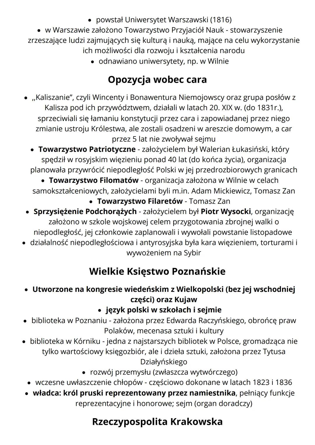 # Ziemie polskie w latach 1815 -
# 1848

W 1815 r., po klęsce Napoleona, na kongresie wiedeńskim postanowiono
zlikwidować założone przez nie