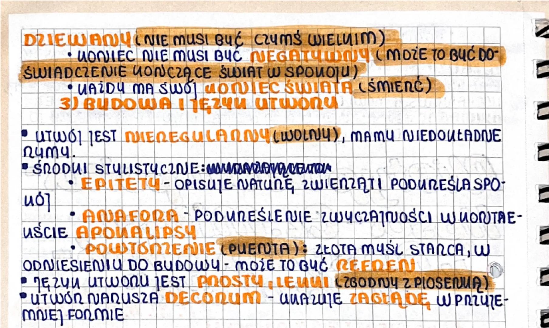 ב
B
T
Nietypowa apoka
lipso - Cz. Mitosz
Piosenka o kon
cu Swiata
Do
1)UONTEUST HISTORYCZNY I
HISTORYCZNOUTENACUL
D
UTWOR POWSTAŁ 1945г. (T 