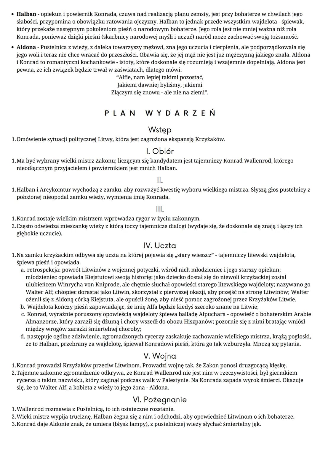KONRAD
WALLENROD
ADAM MICKIEWICZ
GATUNEK:POWIEŚĆ POETYCKA
EPOKA: ROMANTYZM
CECHY POWIEŚCI POETYCKIEJ
• zerwanie z łańcuchem przyczynowo-skut