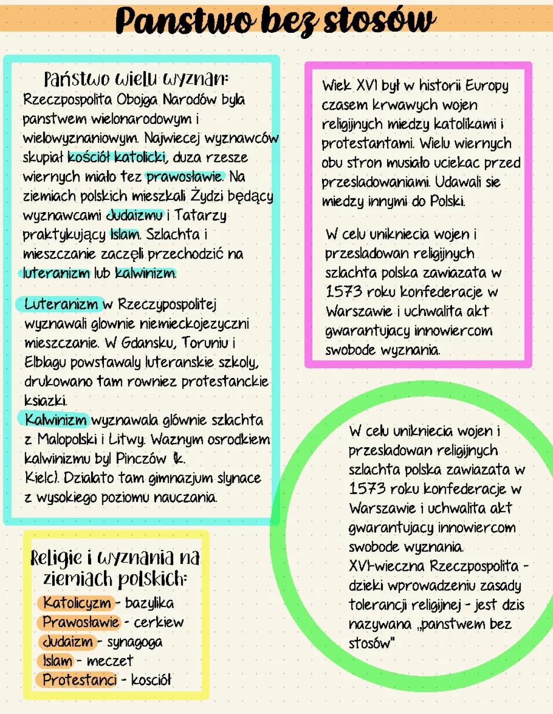 Dlaczego Rzeczpospolita była Państwem bez Stosów