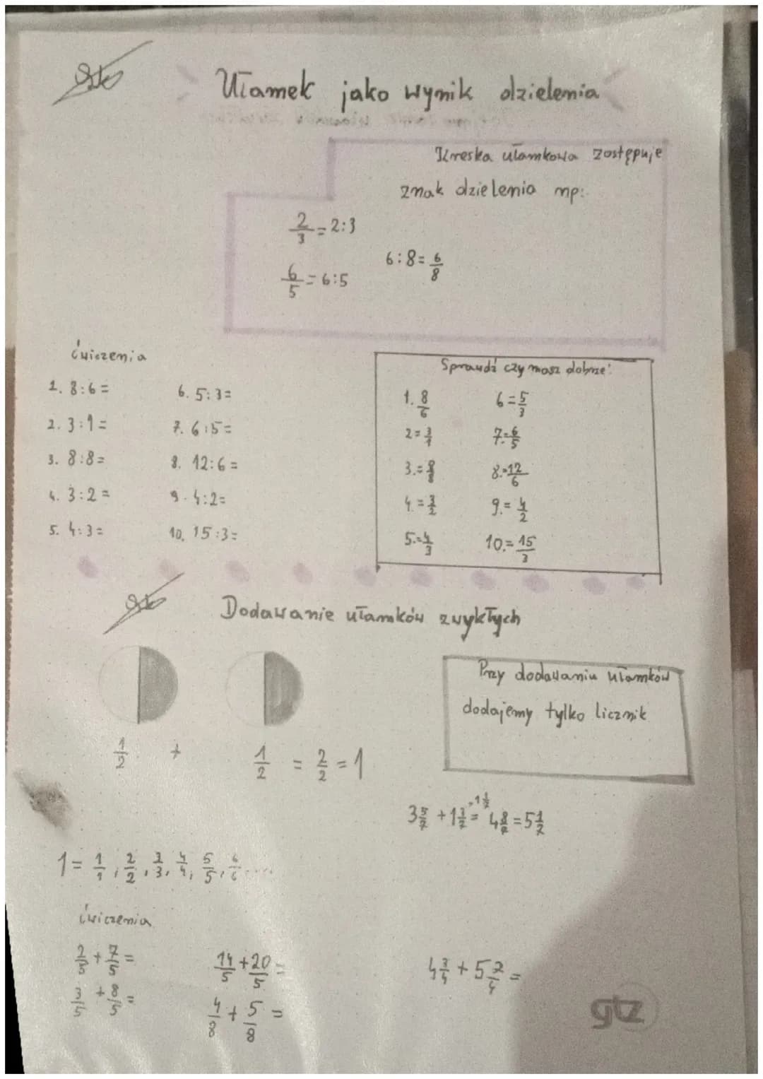 1-jedno czuorta
- trzy sme
1000
Utamki
- osiemdziesiątych
a) 5 = c) 4 ²
6) 4 //
d) 3
>
8²
3
Liczby
a) doby to tygodnia
b) 8 miesięcy to 1/12