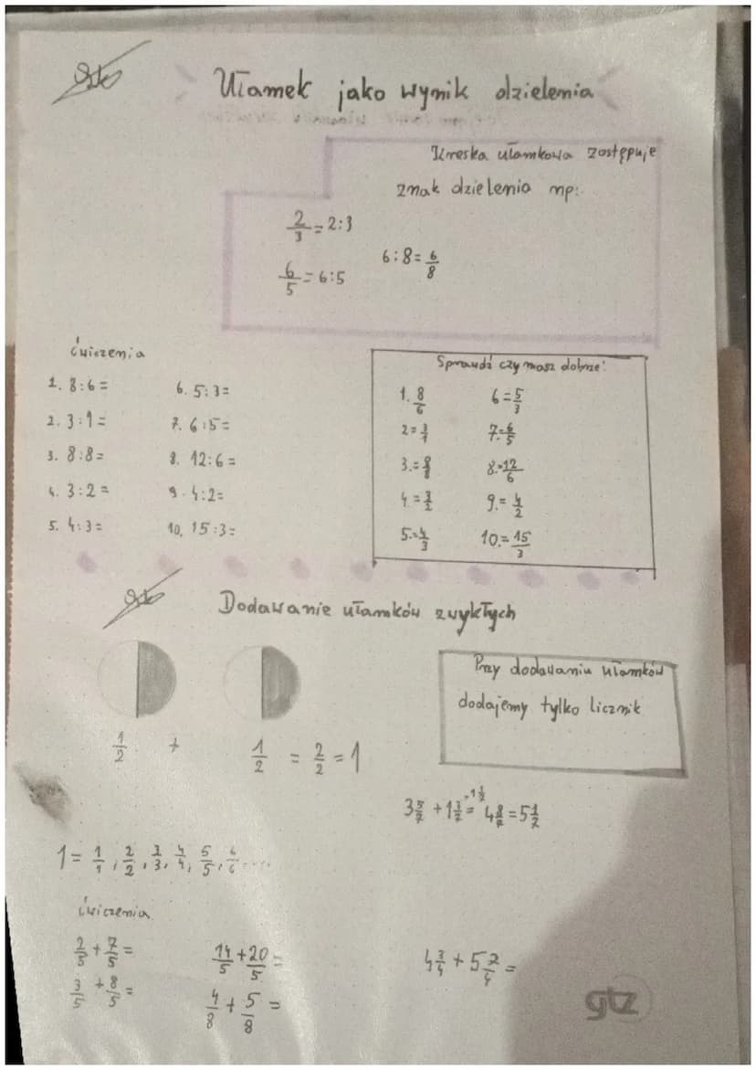 1-jedno czuorta
- trzy sme
1000
Utamki
- osiemdziesiątych
a) 5 = c) 4 ²
6) 4 //
d) 3
>
8²
3
Liczby
a) doby to tygodnia
b) 8 miesięcy to 1/12