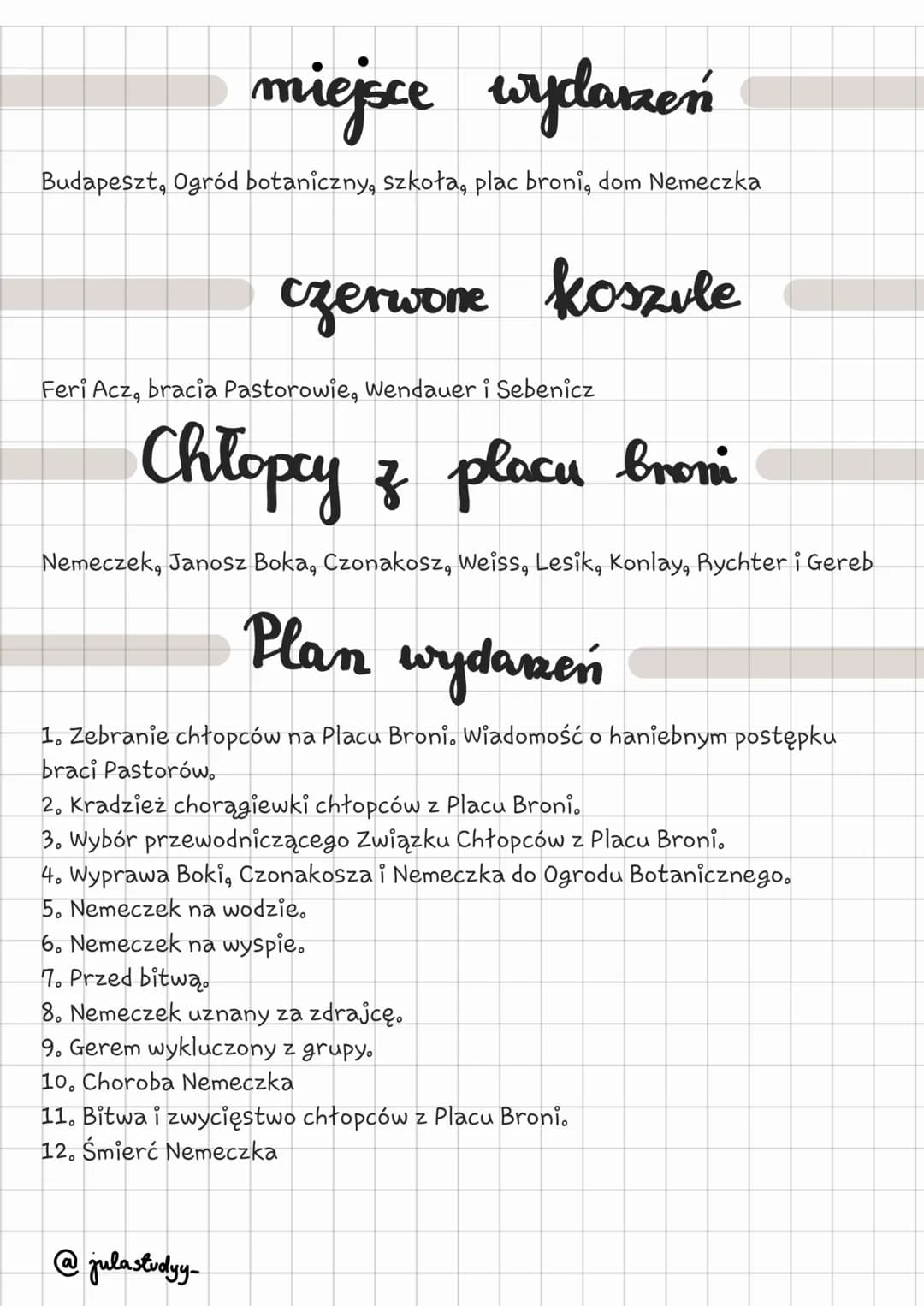 C
Chłopcy of
placu broni
Autor: Ferenc Molnár
@jula studyy- miejsce
wydarzeń
Budapeszt, Ogród botaniczny, szkoła, plac broni, dom Nemeczka
c