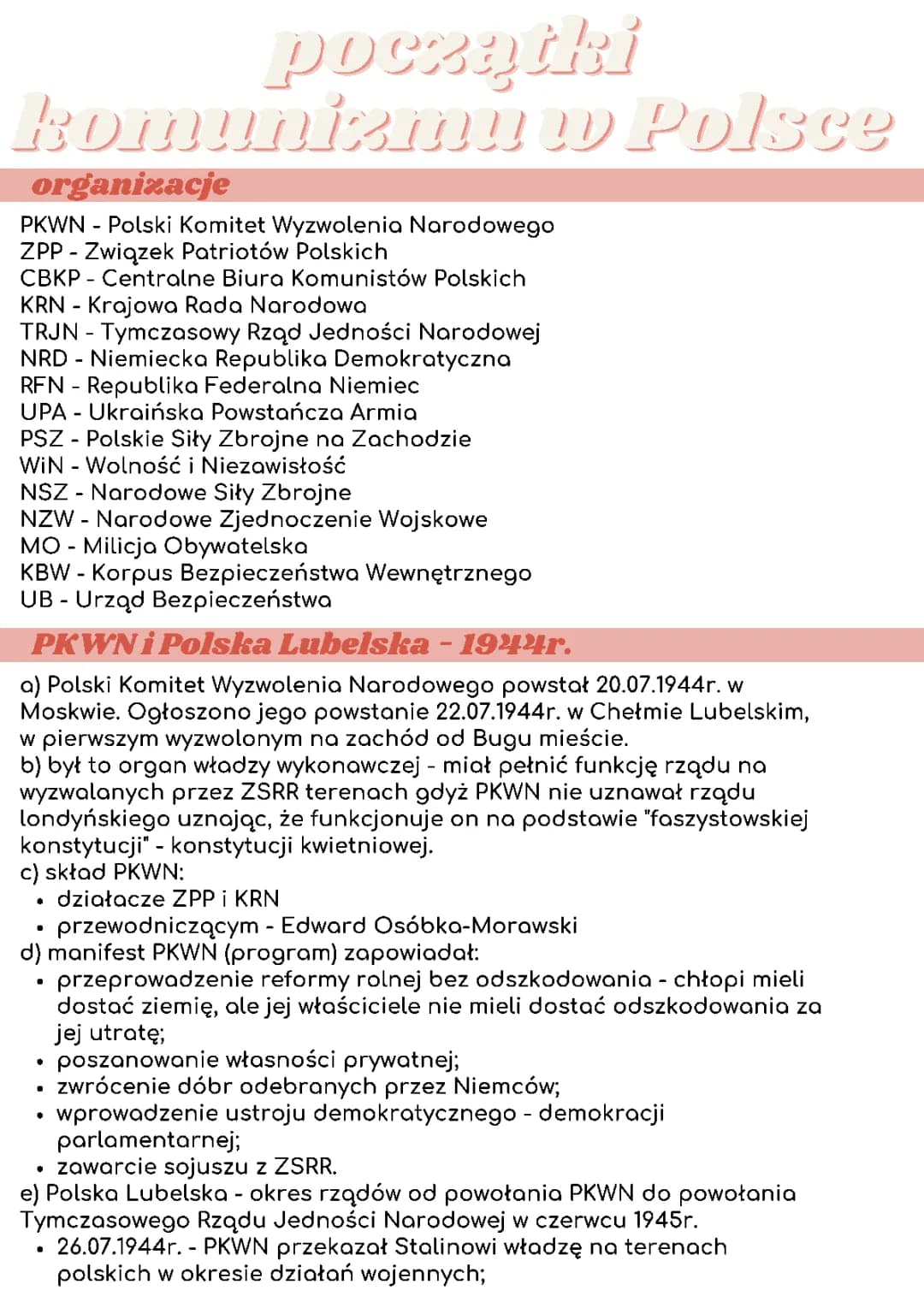 Początki władzy komunistów w Polsce - Wszystko, co musisz wiedzieć!