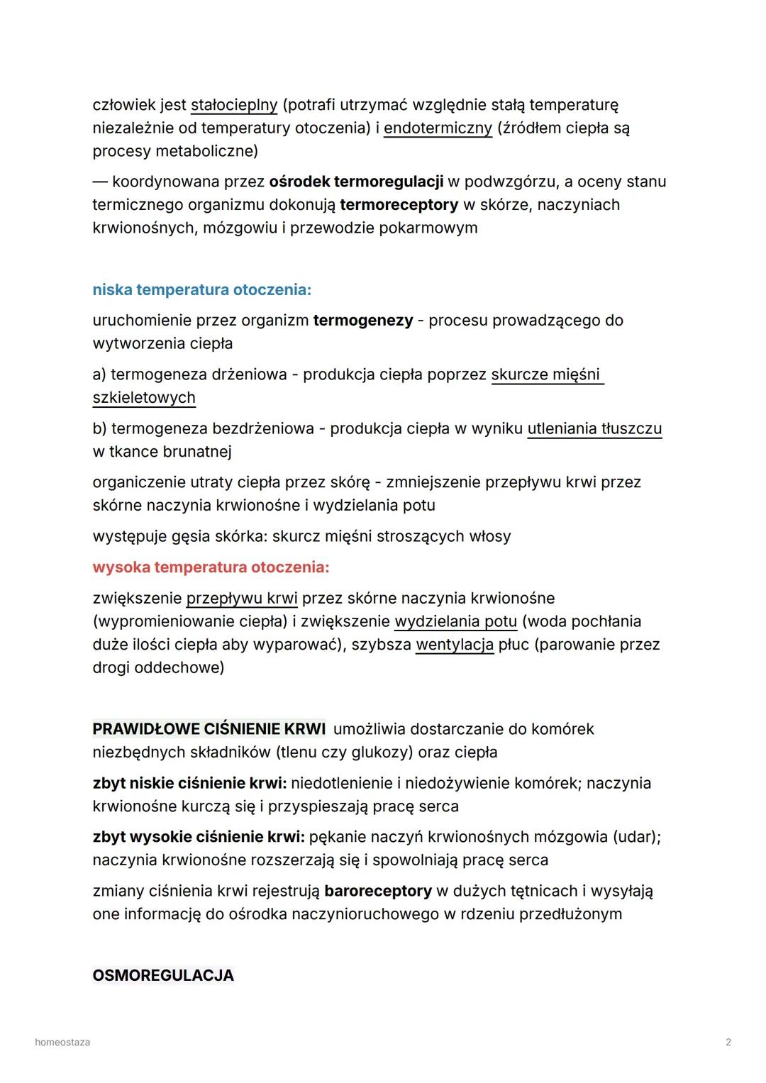 # homeostaza

8

homeostaza

homeostaza - zdolność organizmu do utrzymywania względnie stałych
warunków środowiska wewnętrznego

parametry u