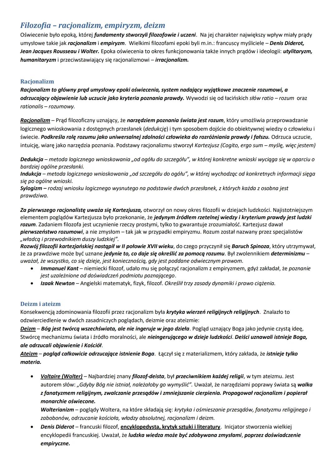 Oświecenie
Nazwa epoki
Oświecenie - Wiek rozumu, nauki i filozofii.
Nazwa ,,oświecenie" jest tłumaczeniem języka angielskiego i francuskiego