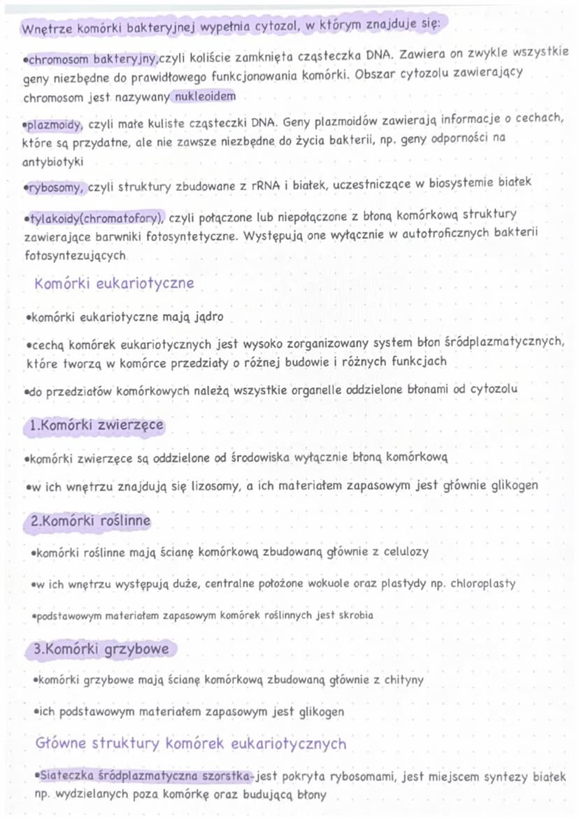 Budowa i funkcje komórki.
Rodzaje komórek
komórka jest podstawawową jednostką budulcową i funkcjonalna organizmu,zdolną
do wykonywania wszys