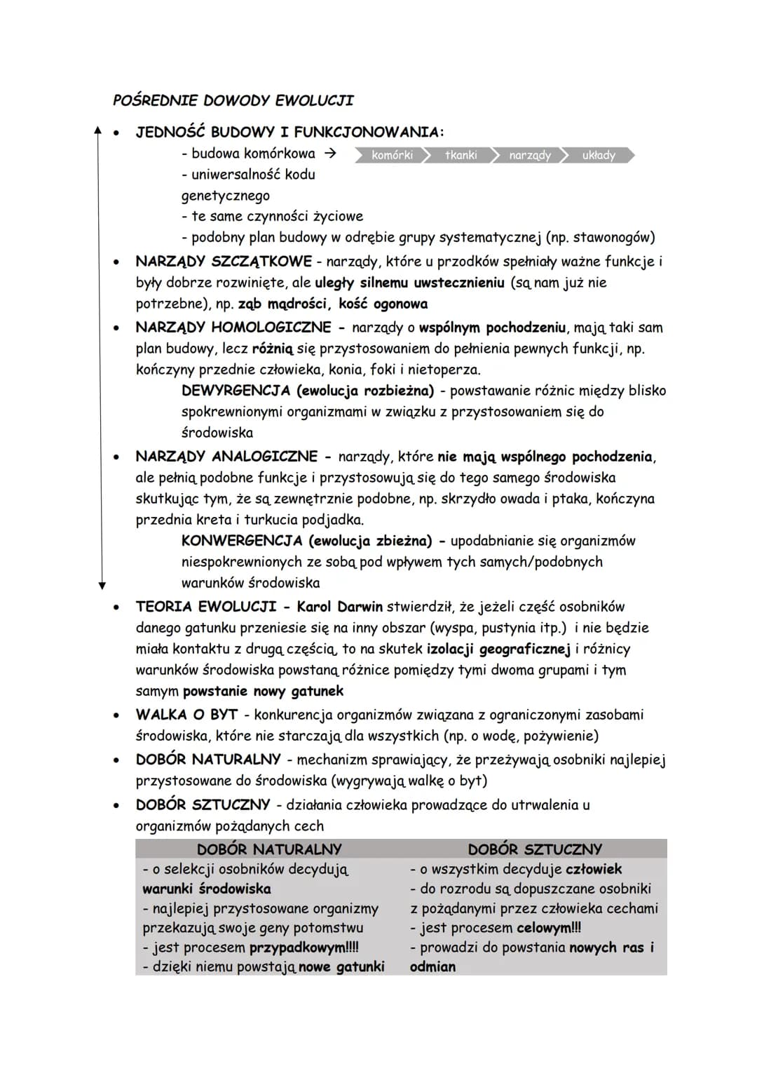●
●
●
●
ewolucjonizm
EWOLUCJA - proces stopniowych zmian budowy ciała, sposobu życia, upodobań
pokarmowych lub innych cech gatunkowych. Prow
