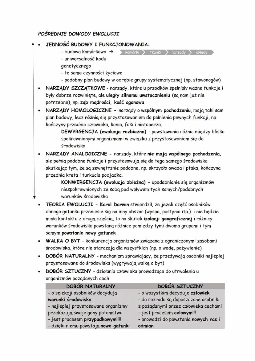 ●
●
●
●
ewolucjonizm
EWOLUCJA - proces stopniowych zmian budowy ciała, sposobu życia, upodobań
pokarmowych lub innych cech gatunkowych. Prow