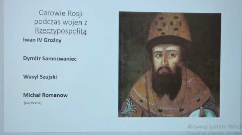 "
Wojny z Rosją "
historia 6
Podsumowanie tematu Ważne daty
1576-wybór Stefana Batorego na króla
Polski
1576-1586-lata panowanie Stefana
Bat