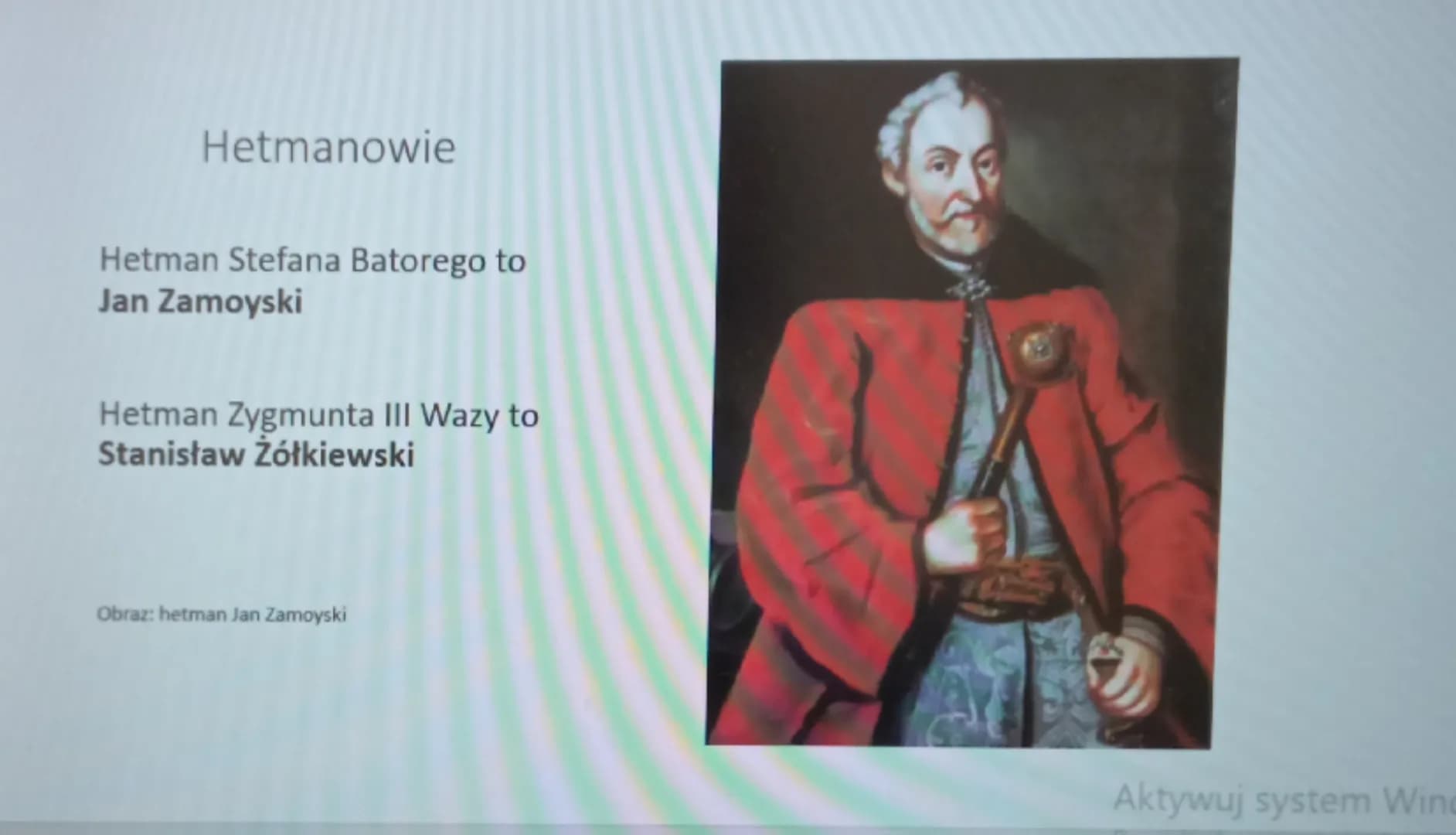 "
Wojny z Rosją "
historia 6
Podsumowanie tematu Ważne daty
1576-wybór Stefana Batorego na króla
Polski
1576-1586-lata panowanie Stefana
Bat