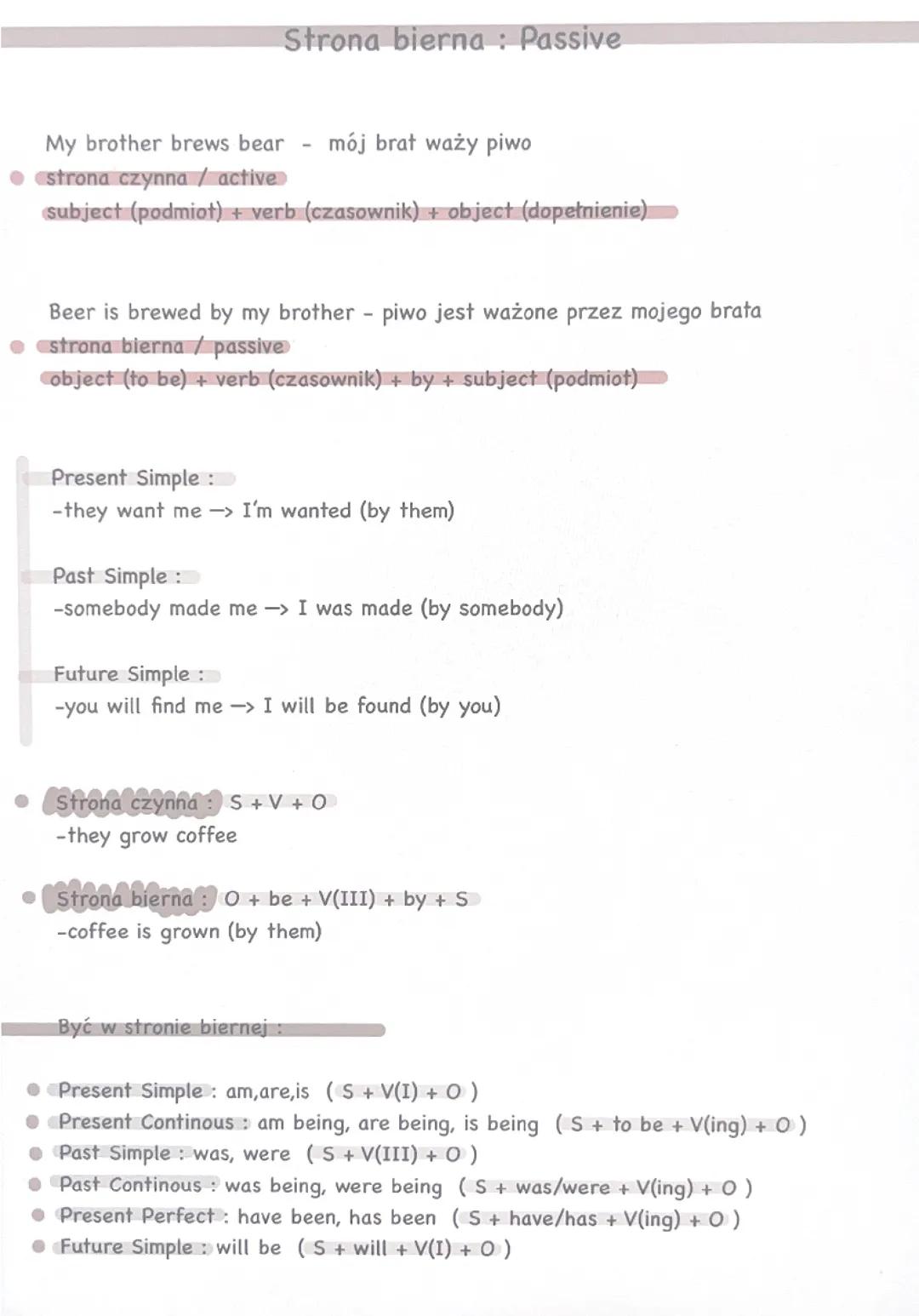 Zasady Gramatyki Angielskiej: Strona Bierna