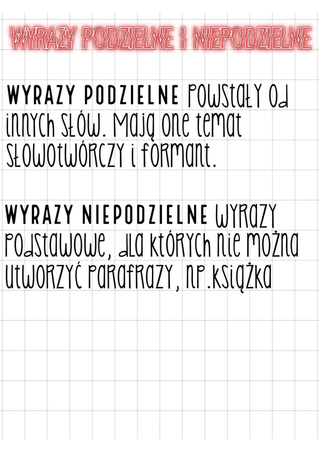 Slowotworstwo
Formant - Cząstka, dzięki której
tWORZY Się NOWY WYRAZ
JA
wyraz podstawowy - WYROZ Z
którego powstaje nowY WYRAZ
wyraz Pochodn