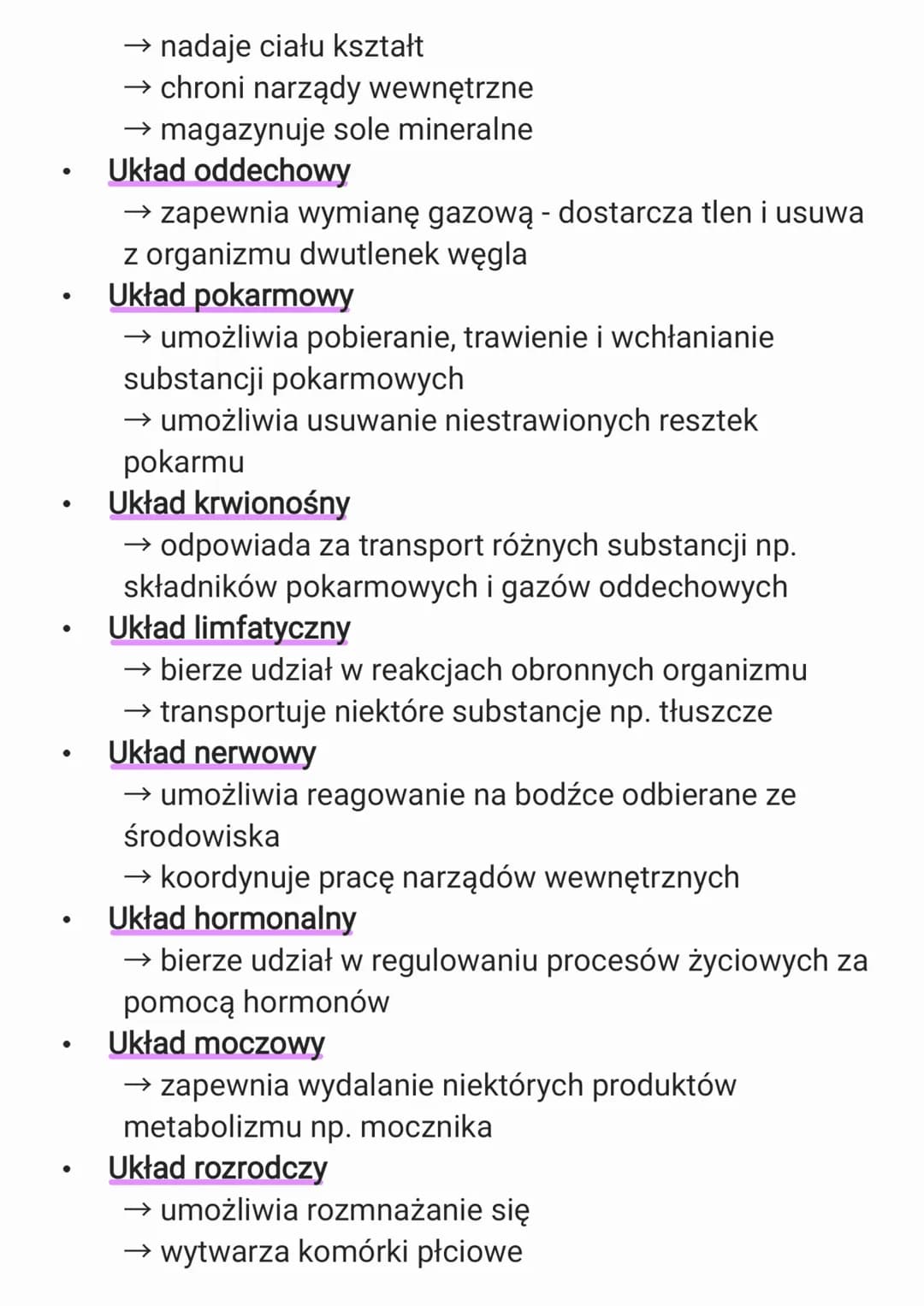 1. Organizm człowieka jako
funkcjonalna całość
1.1. Hierarchiczna budowa organizmu
człowieka
Budowa organizmu:
komórki → tkanki → narządy → 