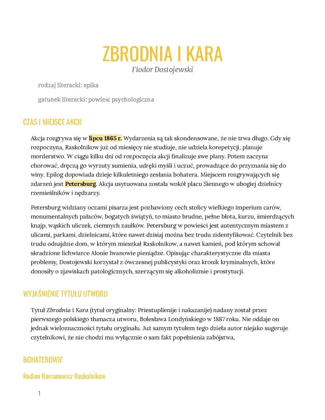 Zbrodnia i Kara – Analiza Psychologiczna Fiodora Dostojewskiego w Petersburgu