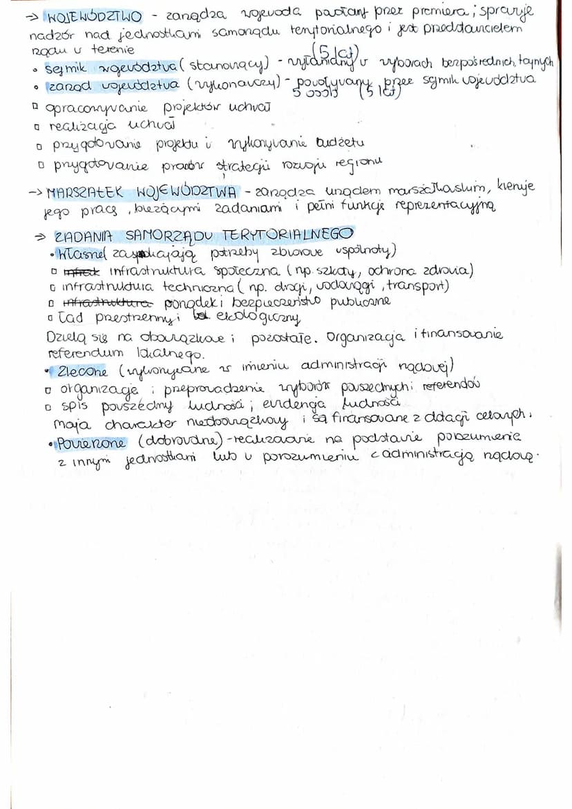 → Samorad - forma organizagi wyodrębnionej grupy społecznej, która
moze decydovać o granicach prava istotnych dispravach, działając
bezpośre