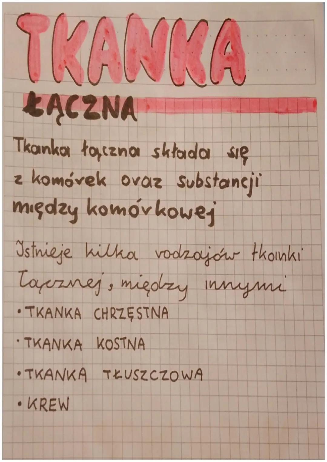 TKANKA
ŁĄCZNA
Tkanka łączna składa się
z komóvek ovaz Substancji
między komorkowej
Istnieje kilka vodzajów thoinki
Tapznej, między innymi
•T