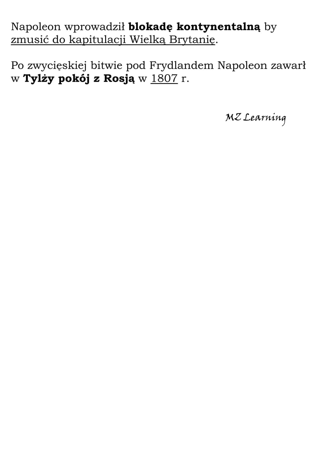 Podboje Napoleona
W czasie wojny rewolucyjnej Francji z koalicją państw
europejskich sławę zdobył m.in. generał Napoleon
Bonaparte.
W 1799 r