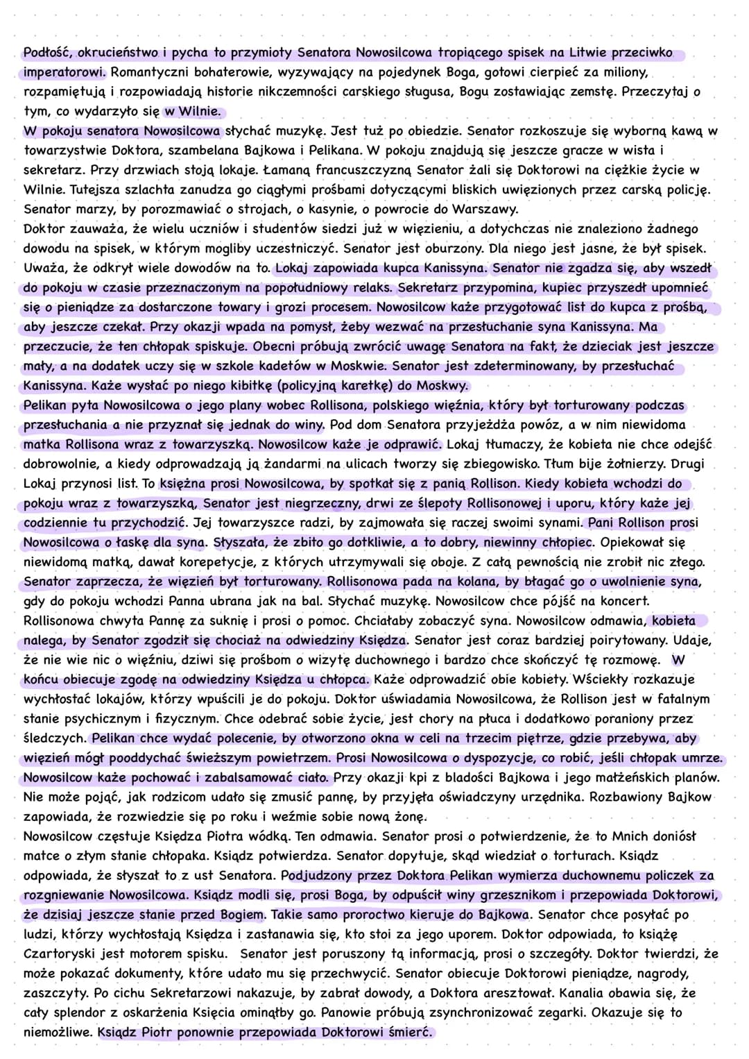 obraz cierpienia senatora
Pojawiają się Diabły. Nakładają na jedną część duszy Rosjanina kaganiec tak, by odczuwał męczarnie. Drugą
część ci