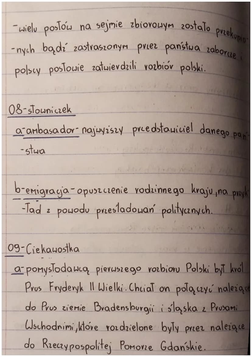 Pierwszy rozbiór
01-W 1764 roku, szlachta wybrała
Stanisława Augusta Poniatowskiego. Objal on
rządy dzięki carycy Katarzyny !! i jej Hojsk.
