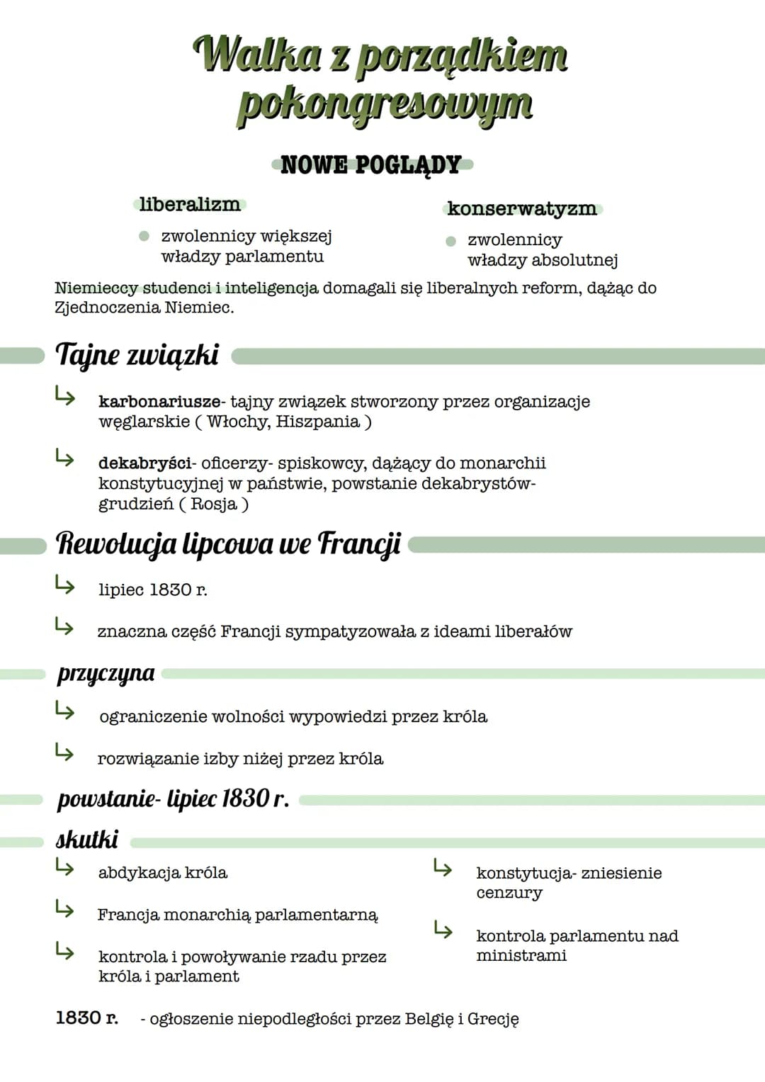 دا
Niemieccy studenci i inteligencja domagali się liberalnych reform, dążąc do
Zjednoczenia Niemiec.
دا
Tajne związki
karbonariusze- tajny z