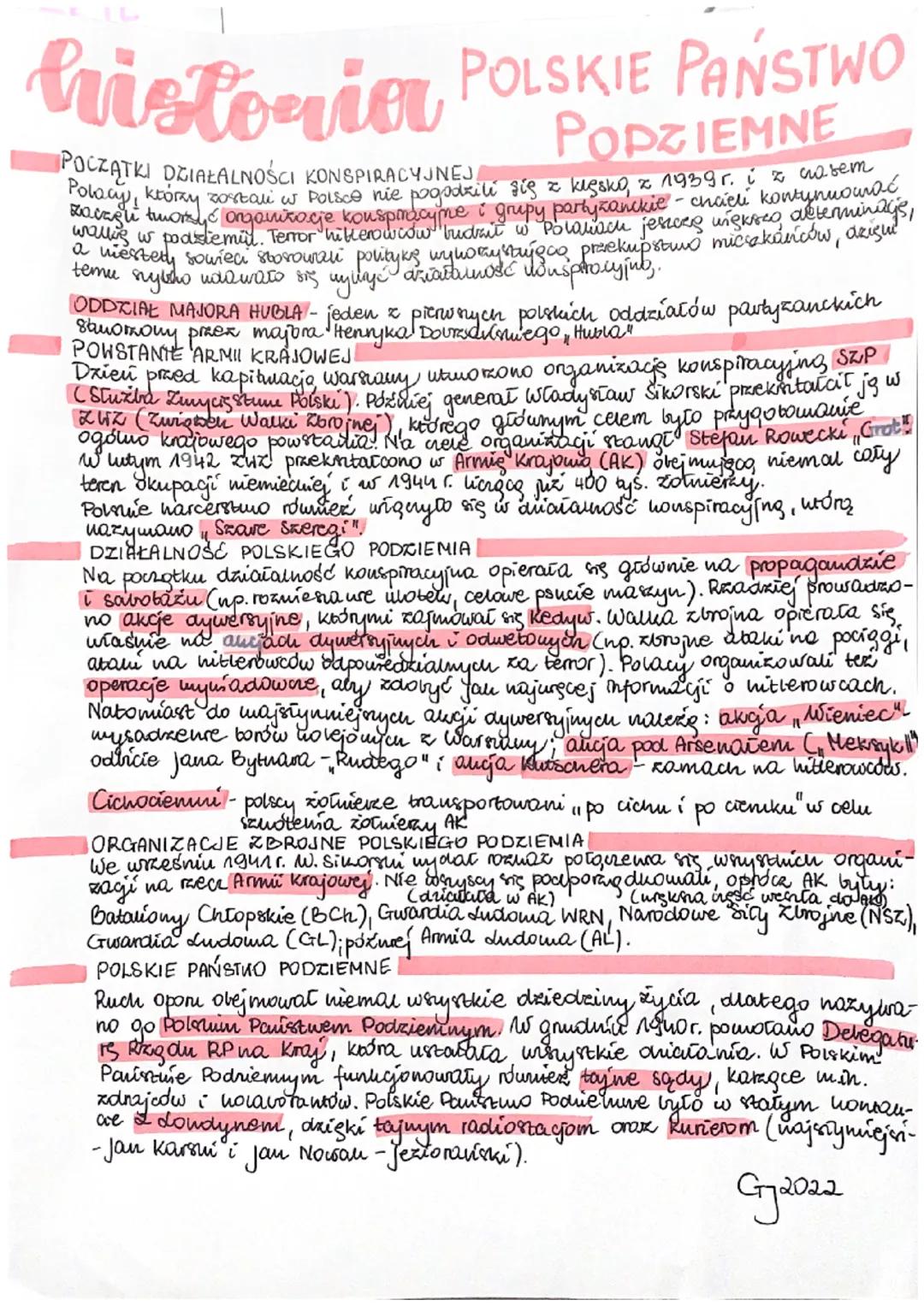 historia POLSKIE PAŃSTWO
PODZIEMNE
POCZĄTKI DZIAŁALNOŚCI KONSPIRACYJNEJ
Polacy, którzy
zostali w Polsce nie pogodzili się z klęsko, z 1939 r