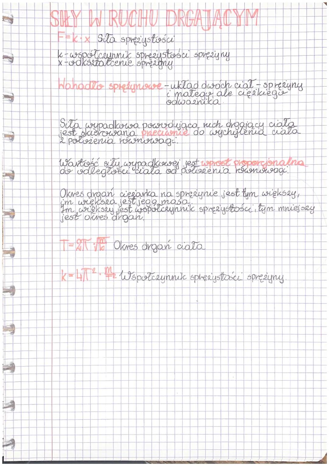 Drgania i ruch sprężysty