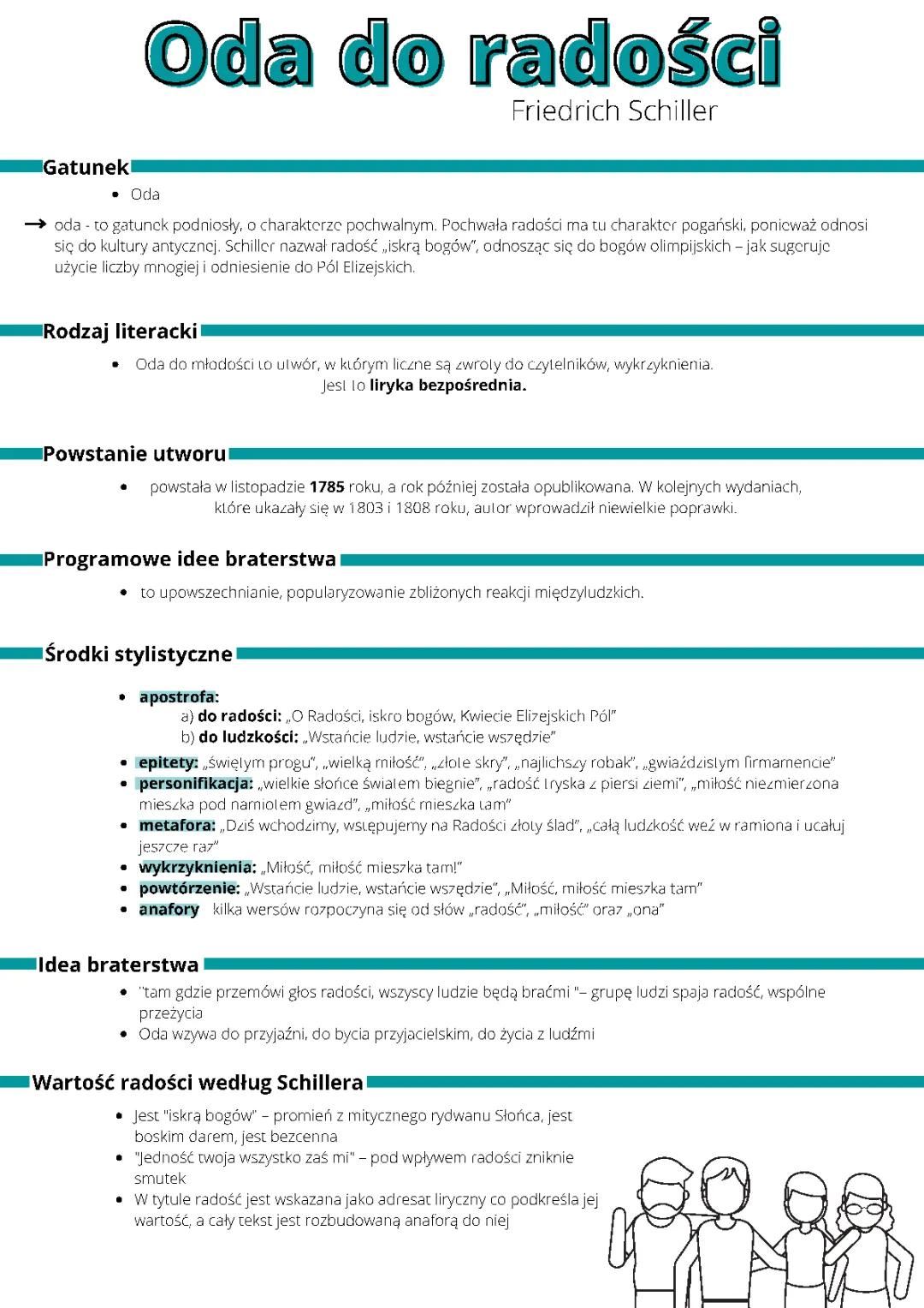 Oda do radości - interpretacja i streszczenie