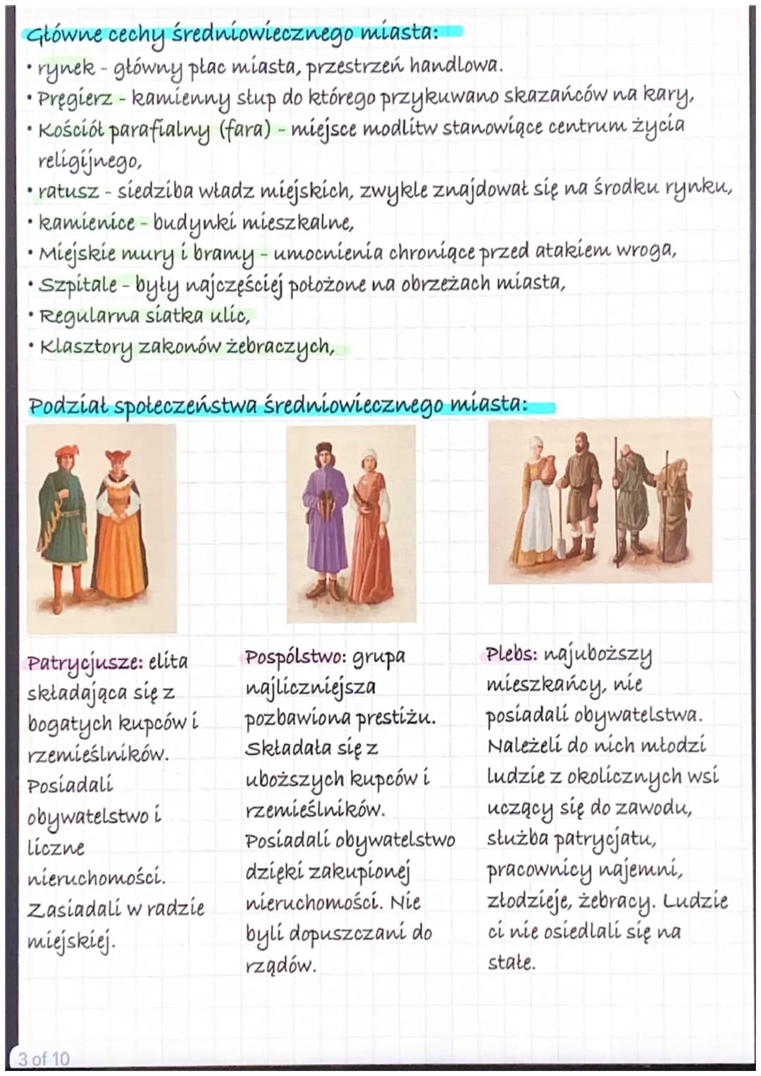 Historia
1. Nowe rozwiązania w rolnictwie: powrót do gospodarki naturalnej
(rolnictwo i hodowla)
2
Trójpolówka: jedno pole było nie było.
wy