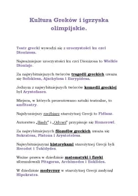 Know Kultura grecka. Igrzyska olimpijskie  thumbnail