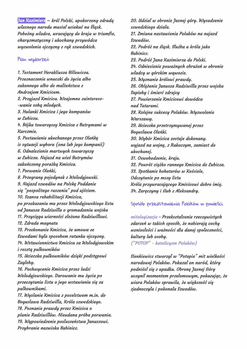 
<p>Potop to powieść historyczna napisana przez Henryka Sienkiewicza. Akcja tej książki rozgrywa się w Rzeczpospolitej, na Litwie, Jasnej Gó
