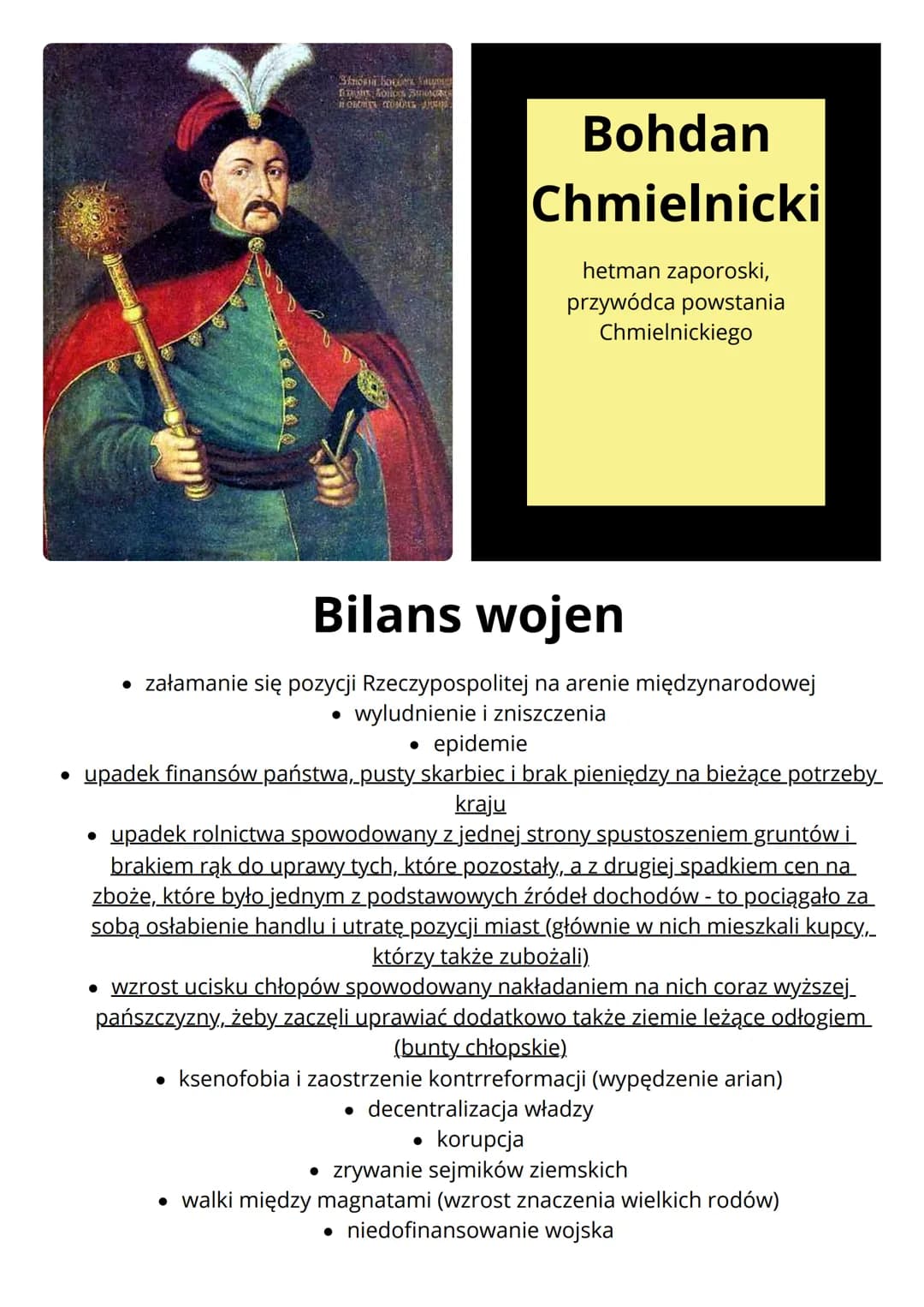 --- OCR Start ---
Wojny Polski w XVII wieku
Wojny ze Szwecją
Przyczyny
Skutki
• pretensje Zygmunta III Wazy do tronu szwedzkiego
• 1660 r. -