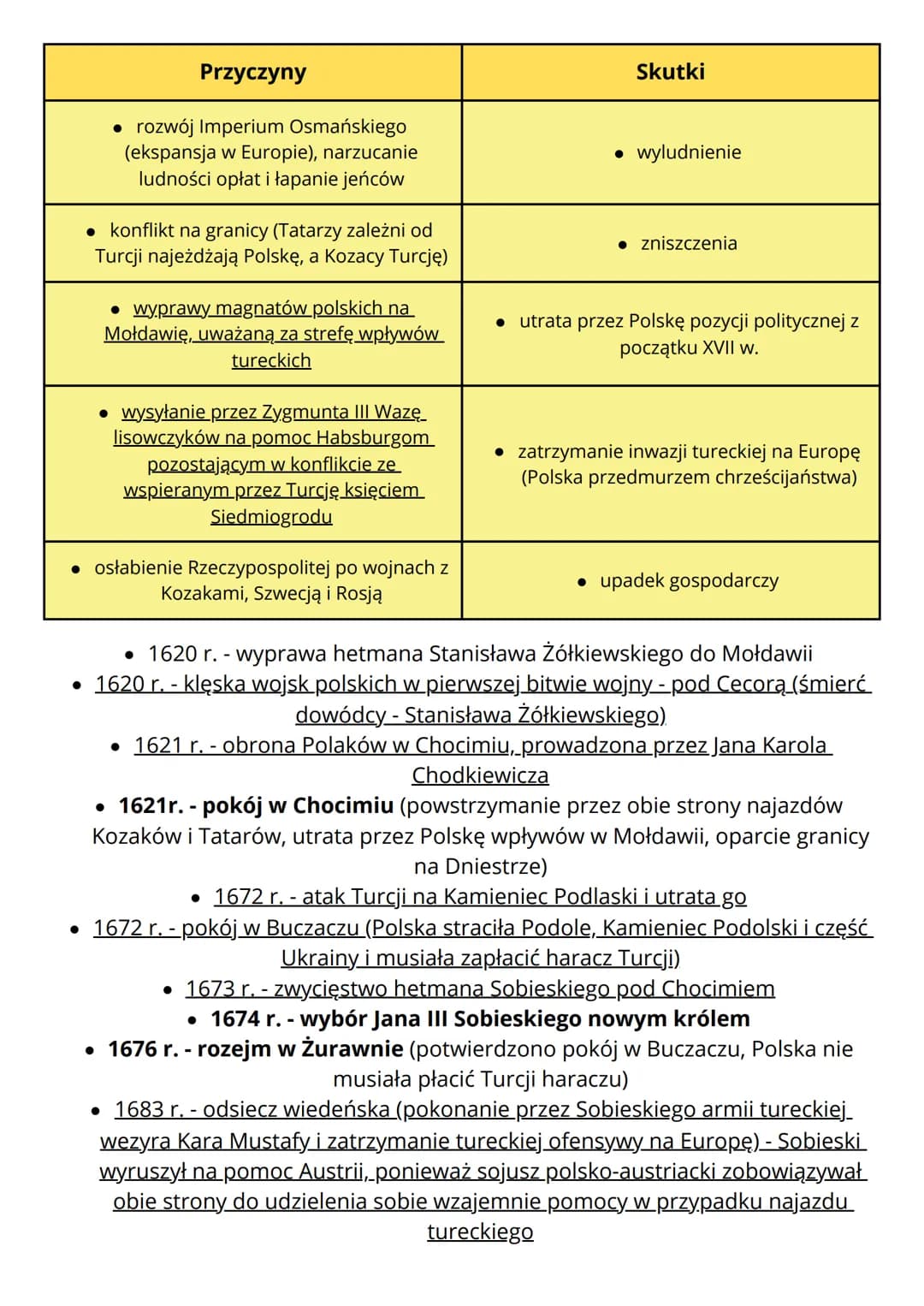 --- OCR Start ---
Wojny Polski w XVII wieku
Wojny ze Szwecją
Przyczyny
Skutki
• pretensje Zygmunta III Wazy do tronu szwedzkiego
• 1660 r. -