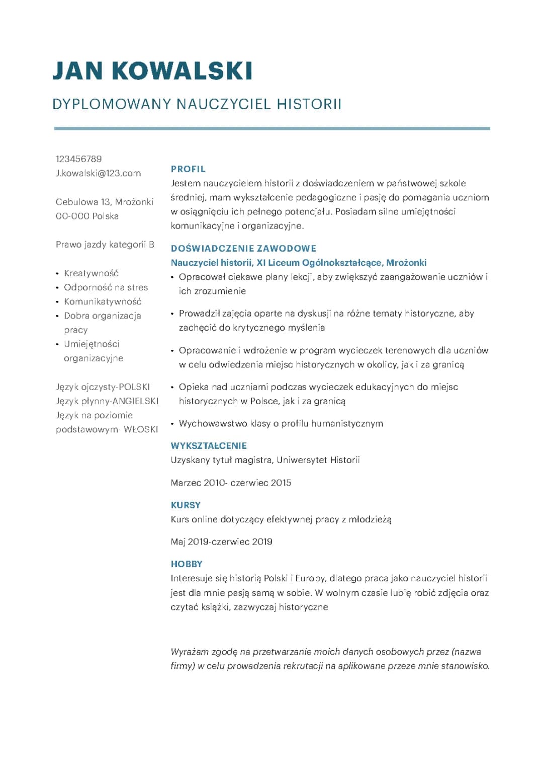 CV