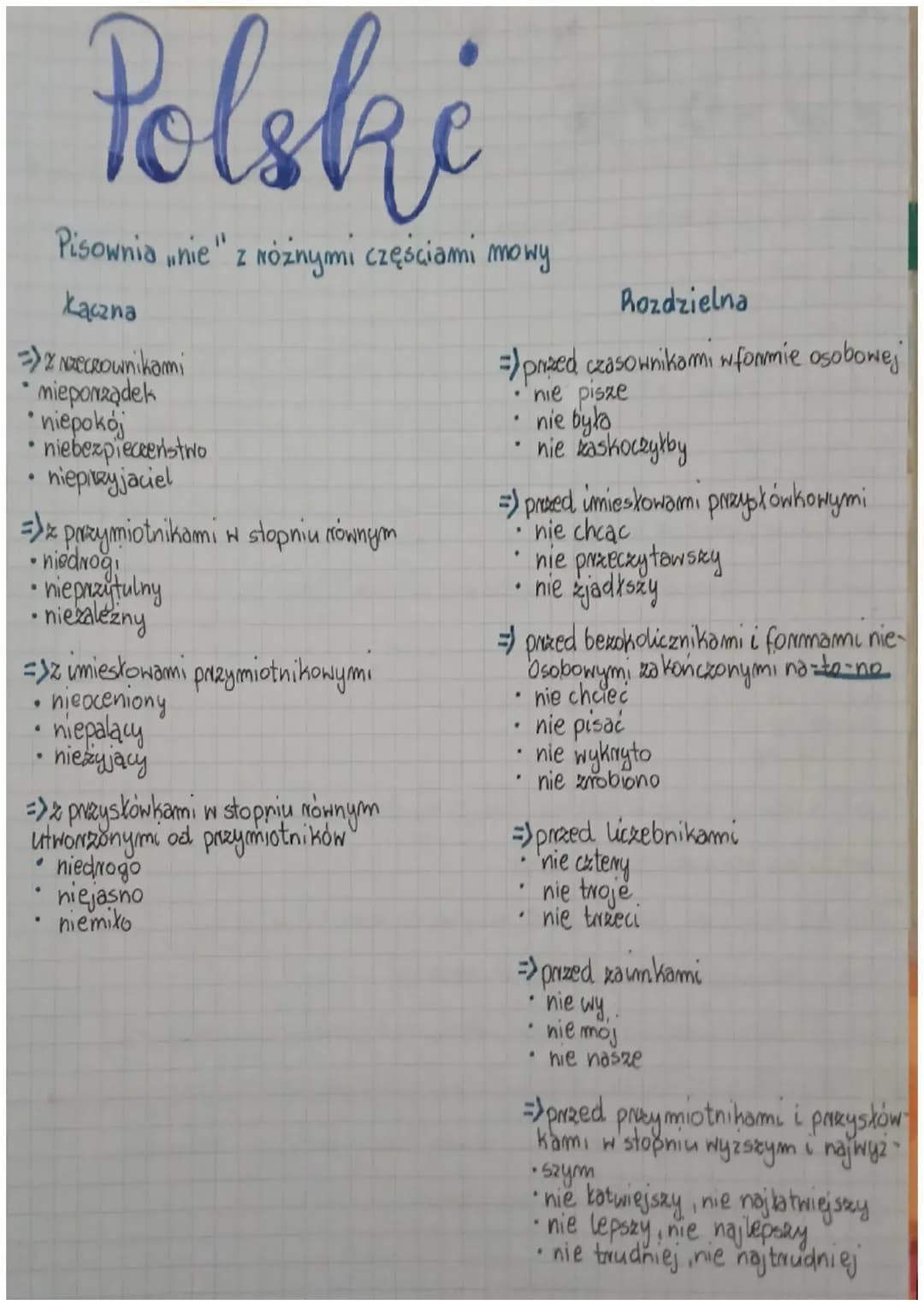 Pisownia nie