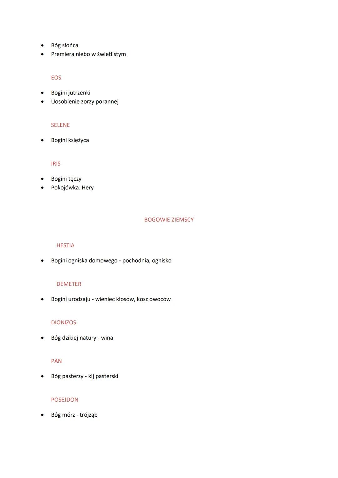 MITOLOGIA, CZĘŚĆ I GRECJA - Jan Parandowski
"NA POCZĄTKU BYŁ CHAOS..."
1. Gaja- Ziemia + Uranos - Niebo
2. Gaja i Uranos dali życie Cyklopom