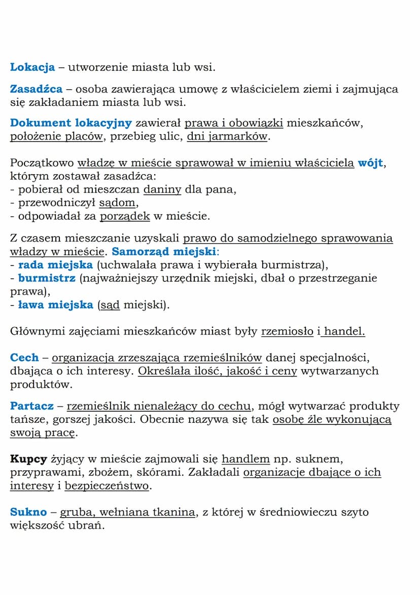MZ_LEARNING_KNOW
Średniowieczne miasto i wieś
Klasa 5, Wczoraj i dziś, Nowa Era
Społeczeństwo średniowiecza
Gród - osada obronna wzniesiona 
