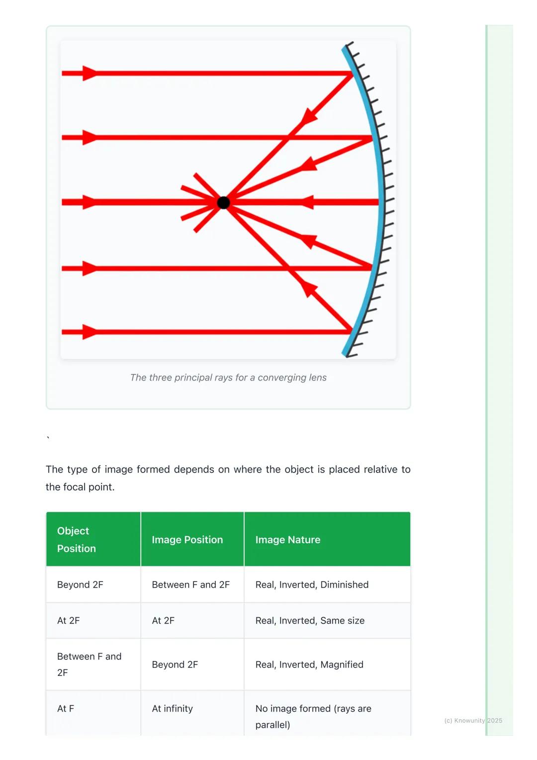 # Lenses

Introduction to lenses

Lenses are curved pieces of transparent material (like glass or plastic) that
refract light. Refraction is