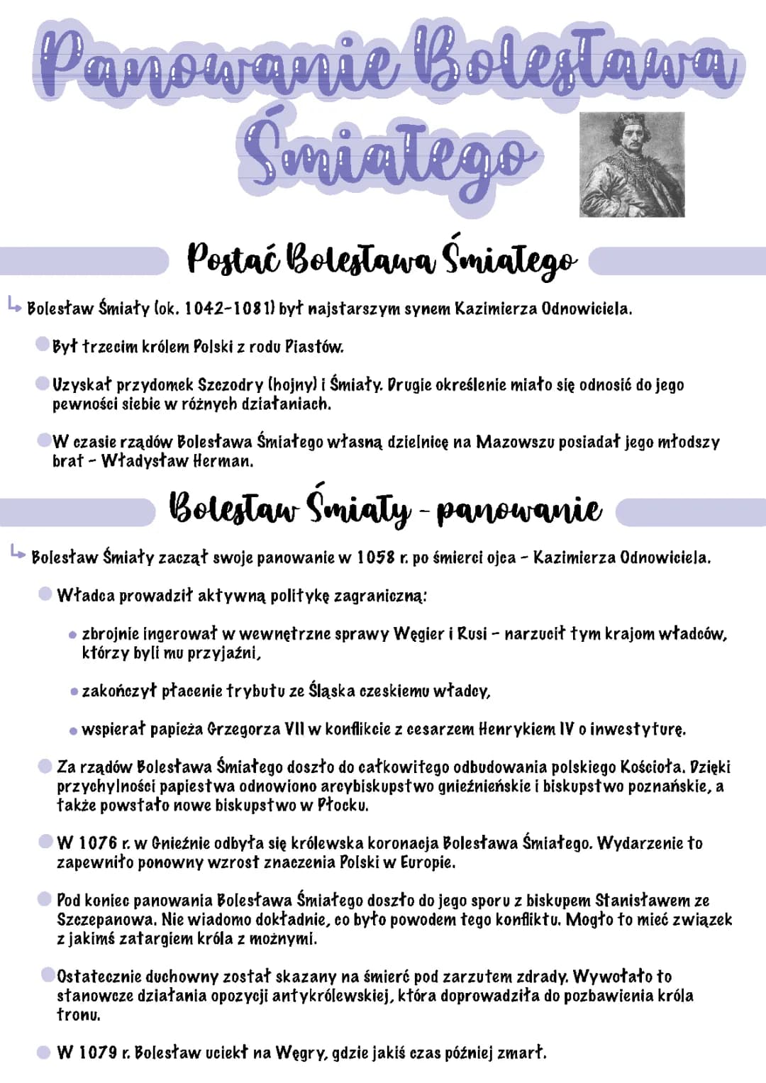 Bolesław Śmiały – Co Zrobił dla Polski i Najważniejsze Wydarzenia
