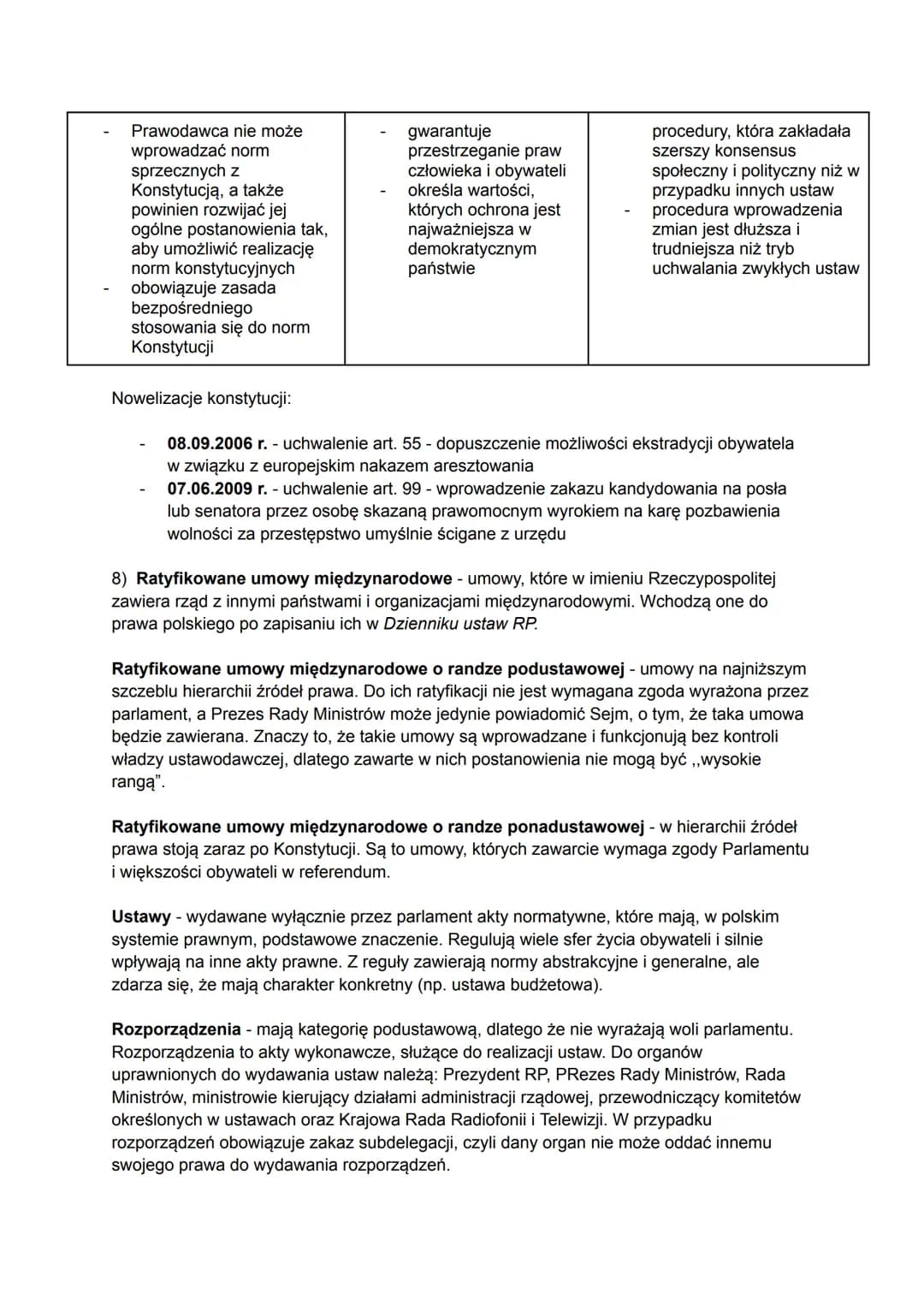 PRAWO
1) Prawo - postrzegane jest w dwóch znaczeniach: podmiotowym i przedmiotowym. W
sensie przedmiotowym prawo to całość lub część norm, k