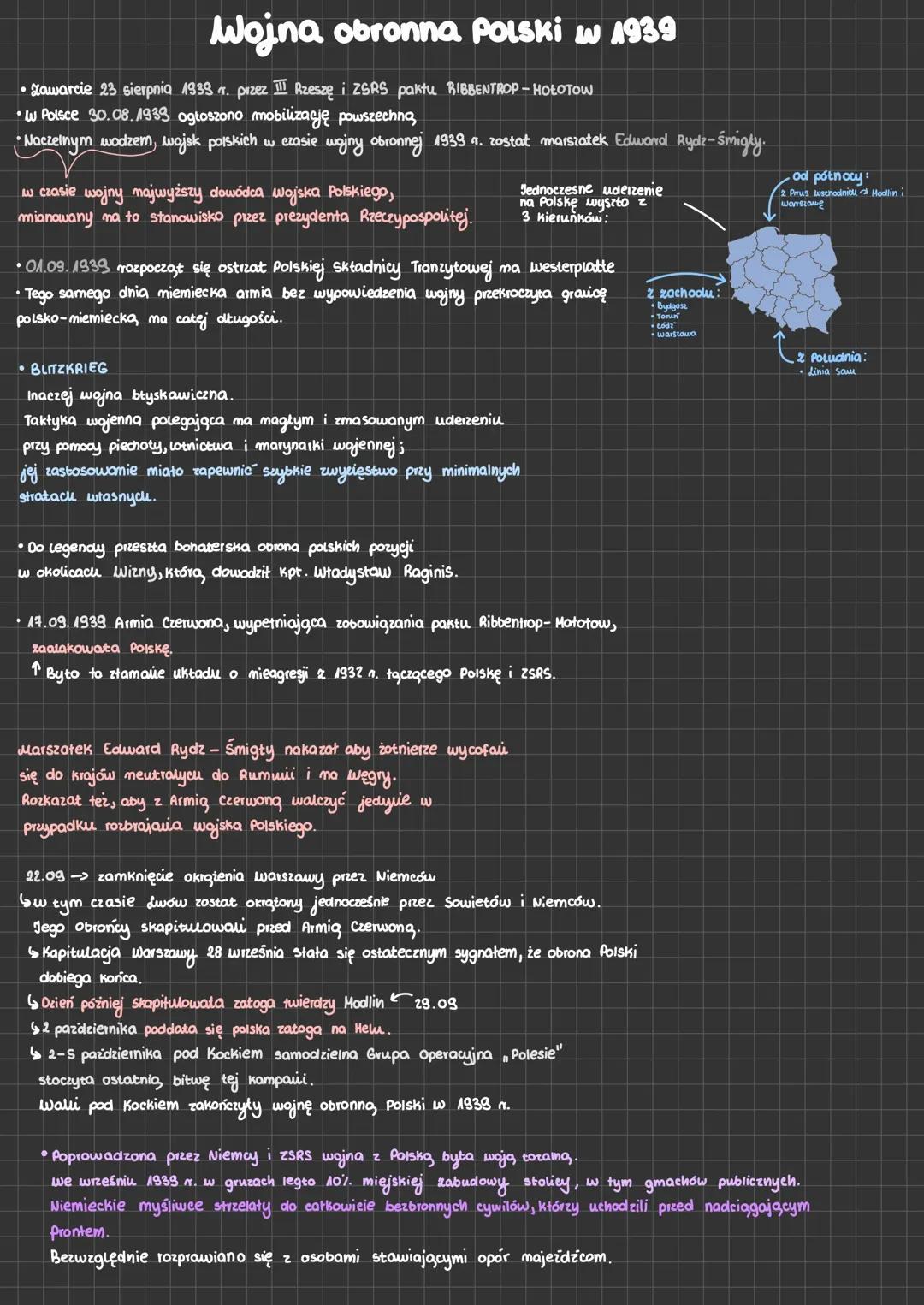 Historia wojny obronnej Polski w 1939 roku
