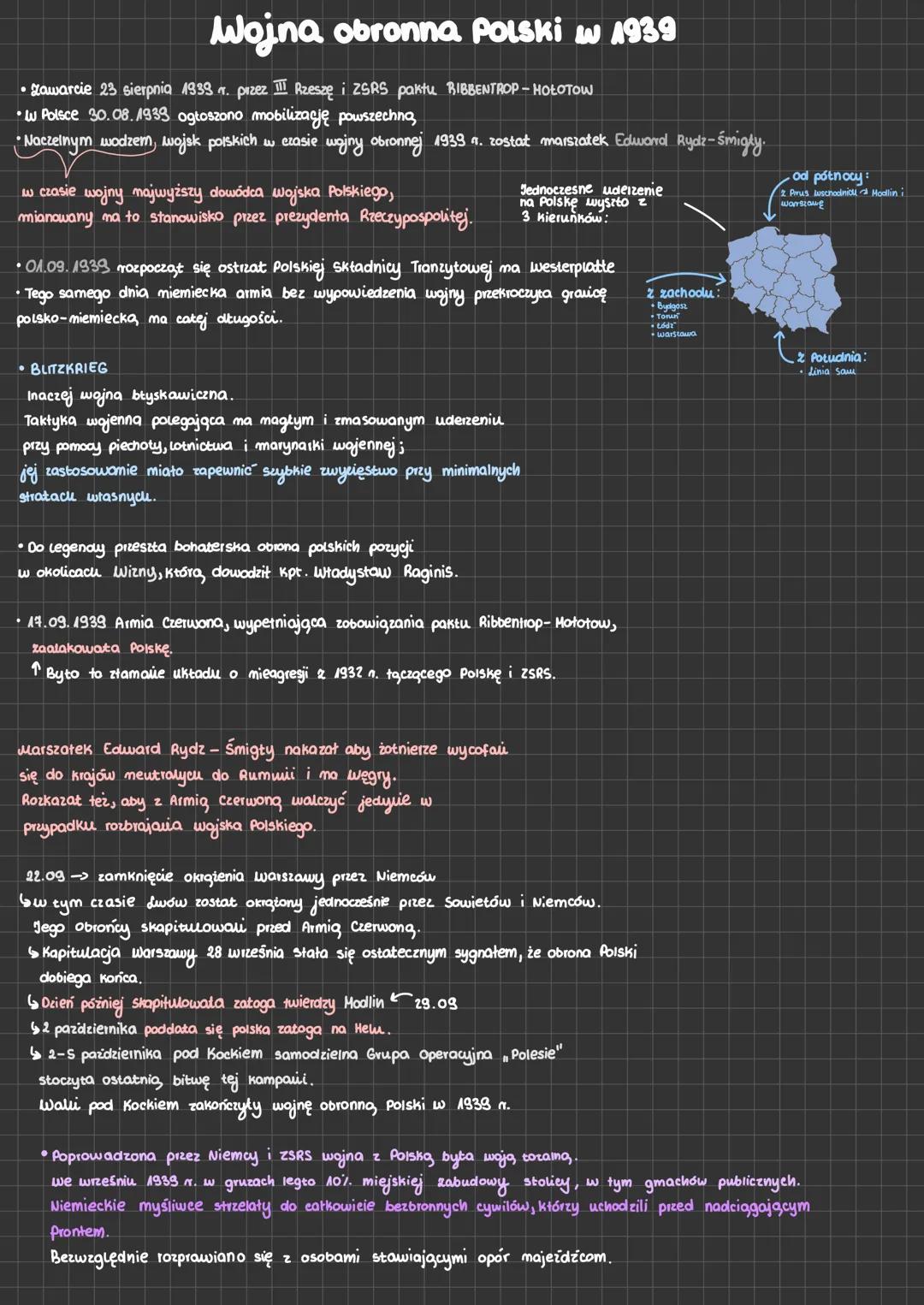 • Zawarcie 23 sierpnia 1939 r. przez 11 Rzeszę i ZSRS paktu RIBBENTROP-HOŁOTOW
• W Polsce 30.08.1939 ogłoszono mobilizację powszechną
• Nacz