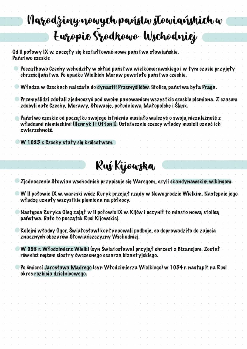 Słowianie i ich
pierwsze państwa
Organizacja i rozmieszczenie Stowian
Początkowo plemiona słowiańskie zajmowały obszary między Karpatami, Pr