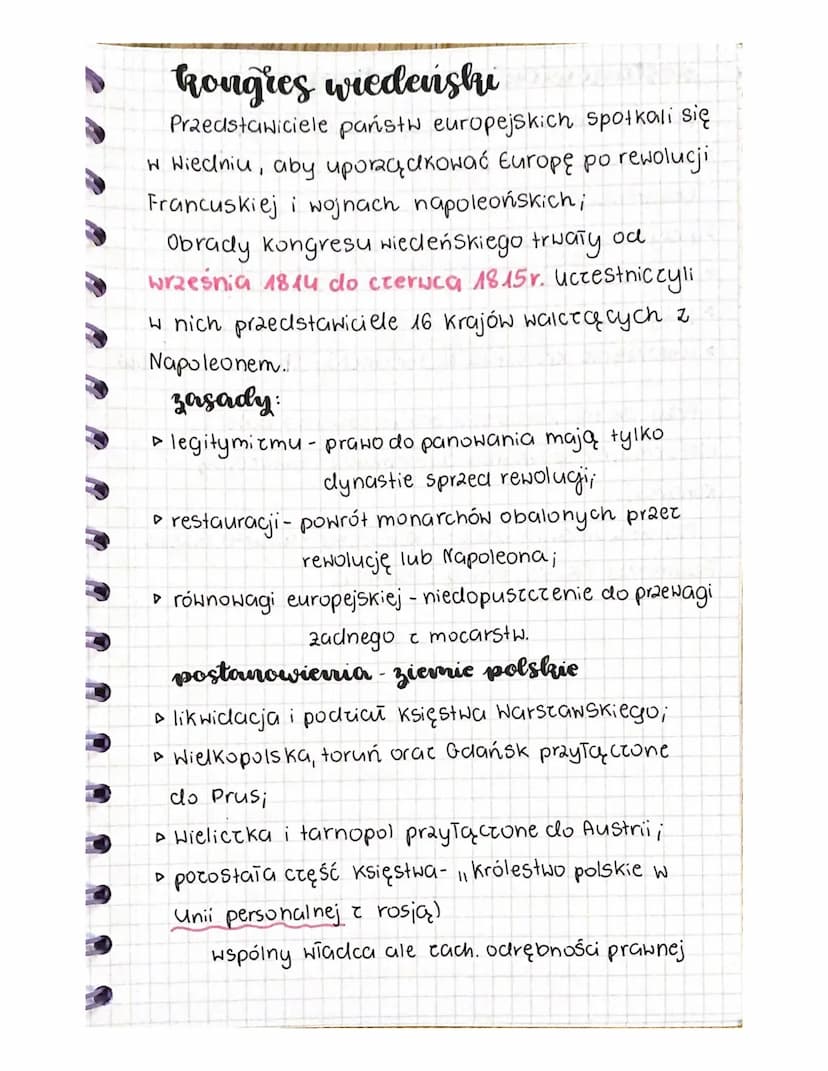 telzoja 2
05.09
2022
T: Kongres wiedeński
2. 10. 1814 r-otwarcie kongresu Wiedeńskiego...
9.06. 1815 r-zakończenie kongresu.
-11-
18.06. 181