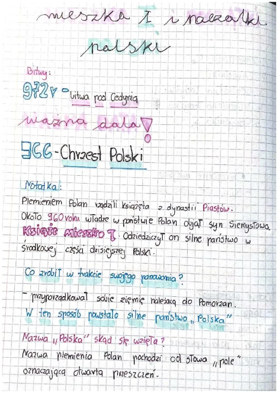 Mieszko 1 i początki Polski 
